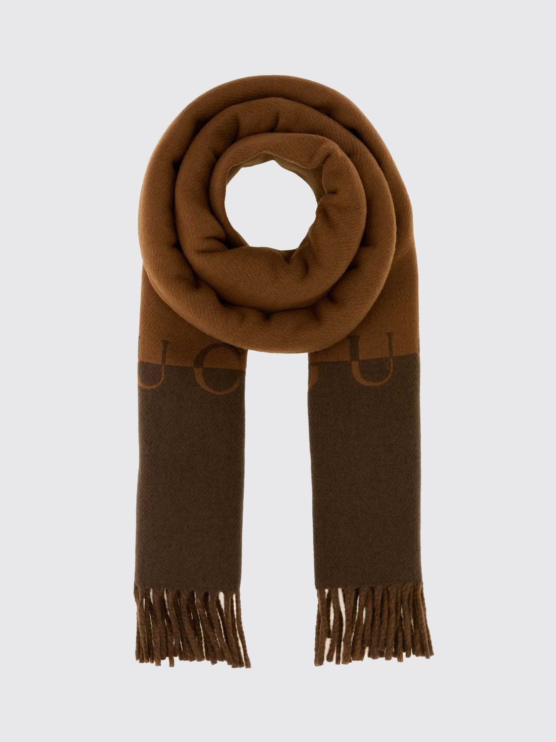 GUCCI Sciarpa in lana e cashmere con logo