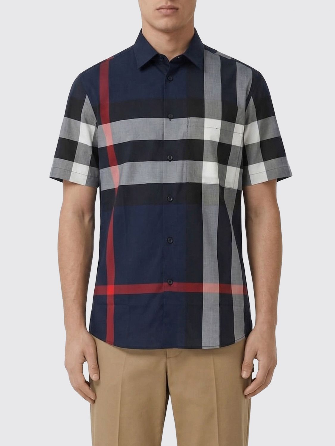 BURBERRY Check Cotton Casual Shirt