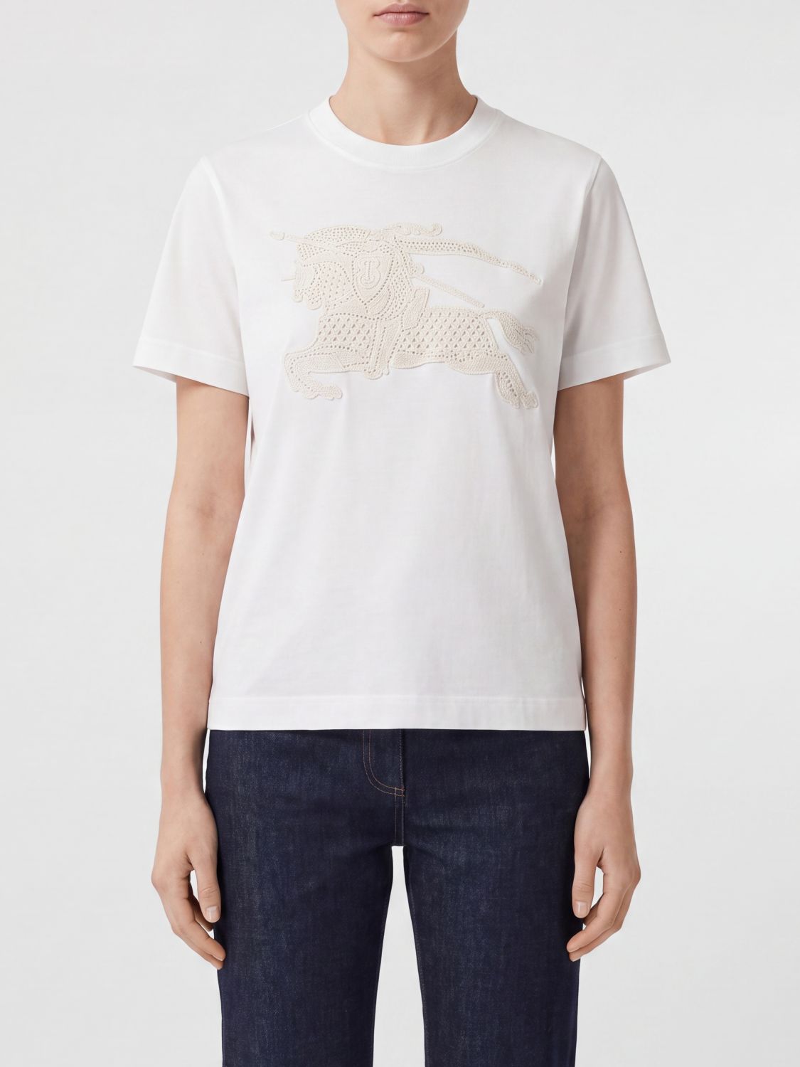BURBERRY T-Shirt Woman color White