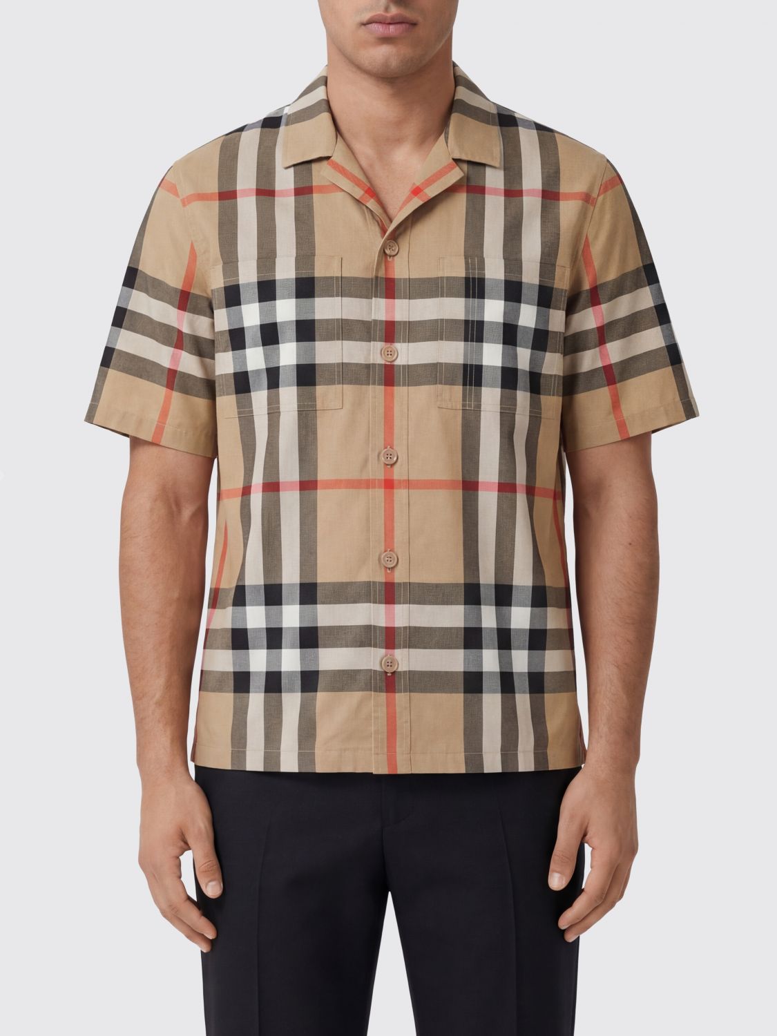 BURBERRY Seidenhemd mit Vintage Check-Print