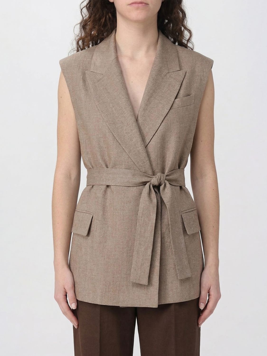 BRUNELLO CUCINELLI Leinenmischgewebe-Weste