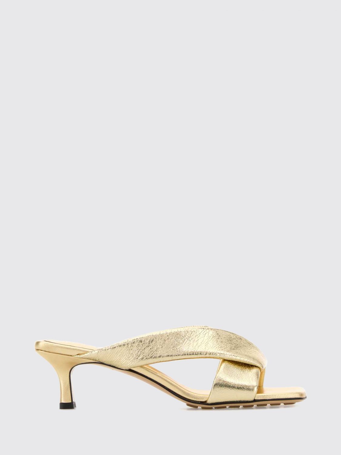 BOTTEGA VENETA Heeled Sandal Woman color Gold