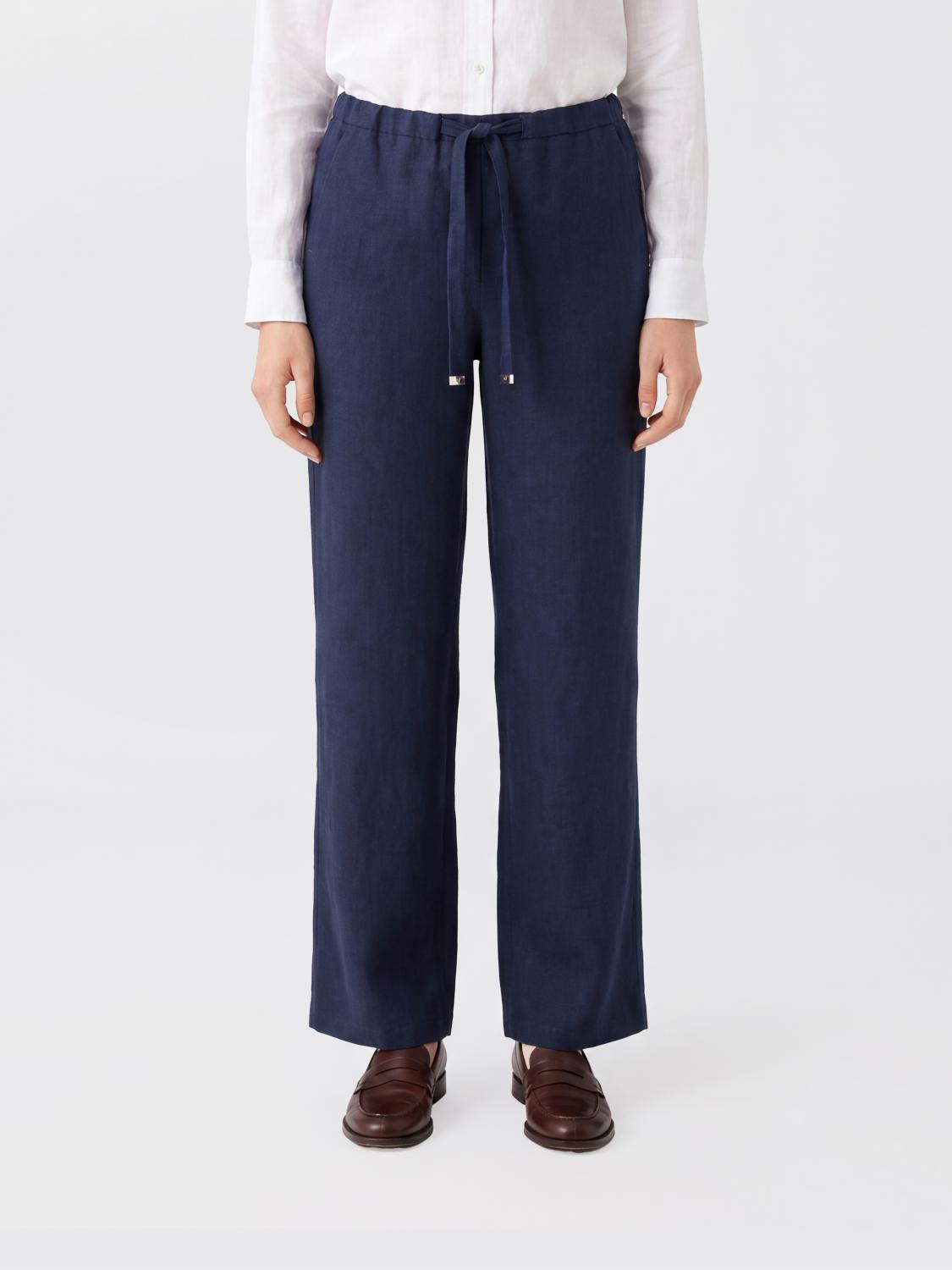 'S Max Mara Leinenhose mit weitem Bein