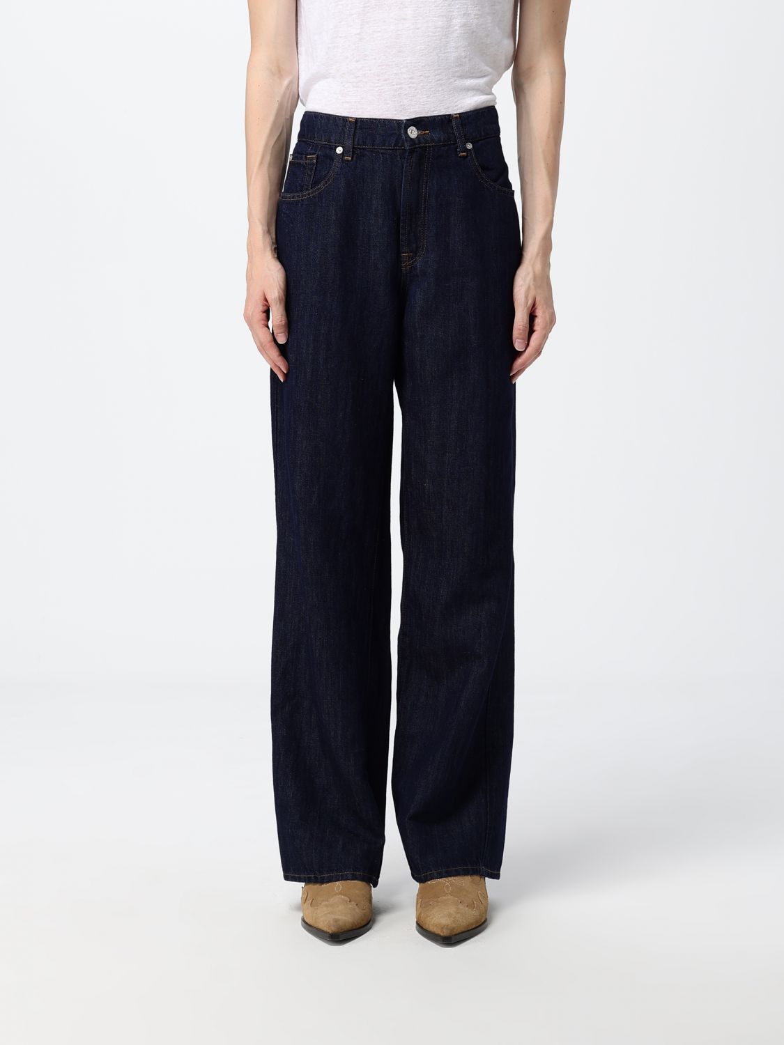 7 FOR ALL MANKIND Pantaloni gamba larga in denim