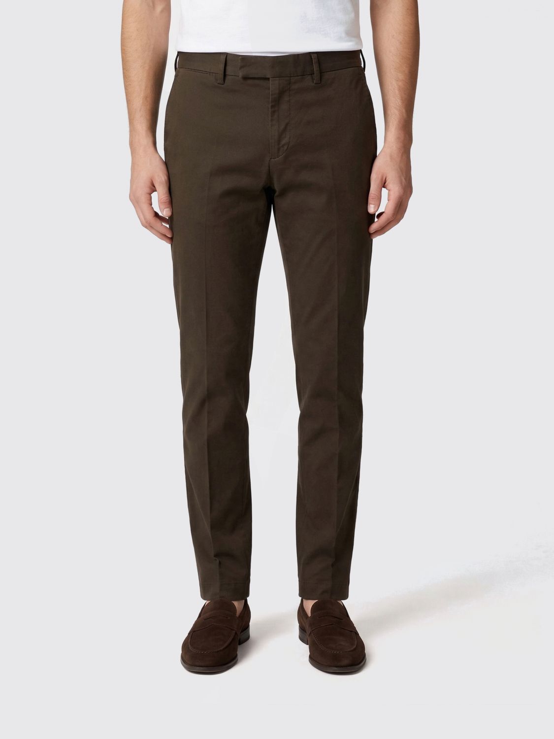 Pt Torino Stretch Cotton Chino Trousers