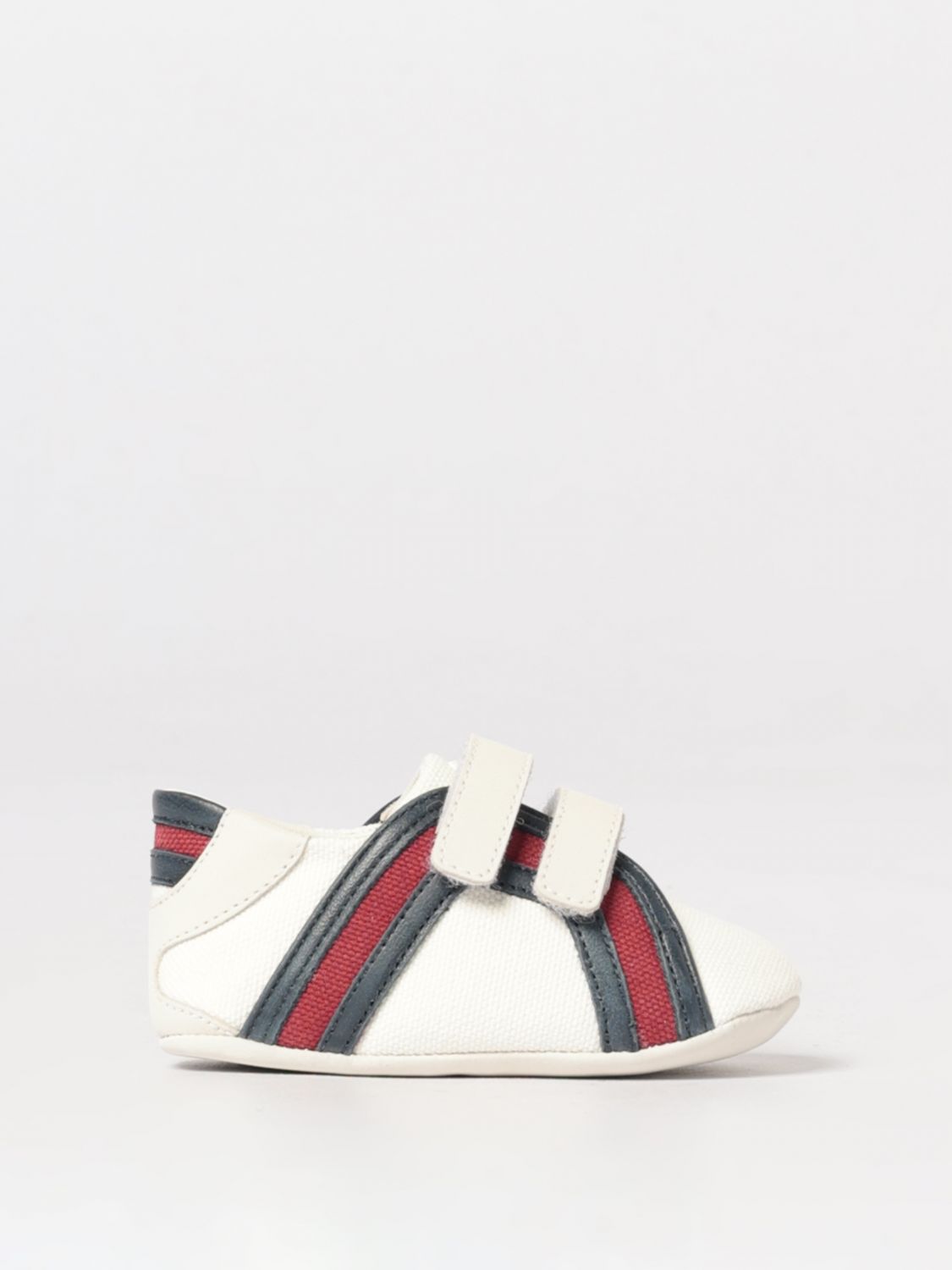 GUCCI Sneakers Web in canvas e pelle