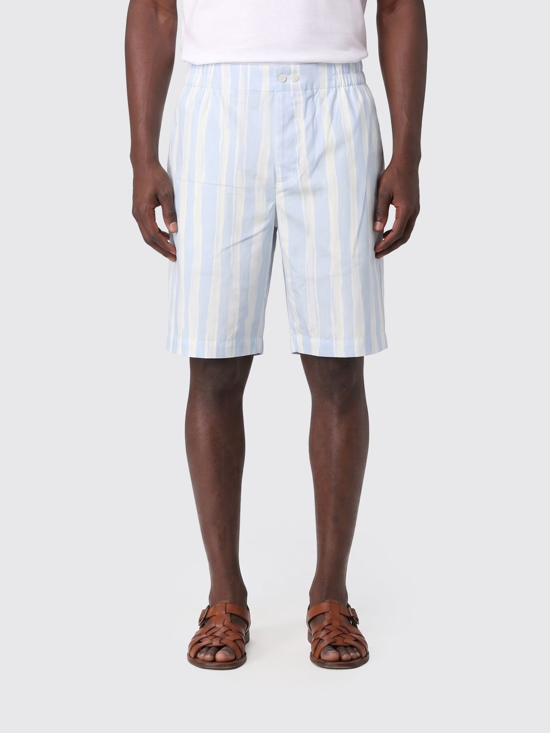 JACQUEMUS Striped Linen Blend Shorts　JACQUEMUS ストライプ リネンブレンド ショートパンツ JACQUEMUS