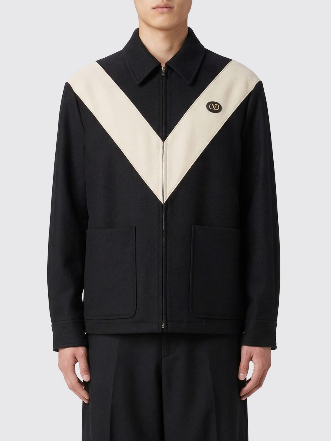 VALENTINO VALENTINO Coat Men color Black　VALENTINO コート メンズ カラー ブラック