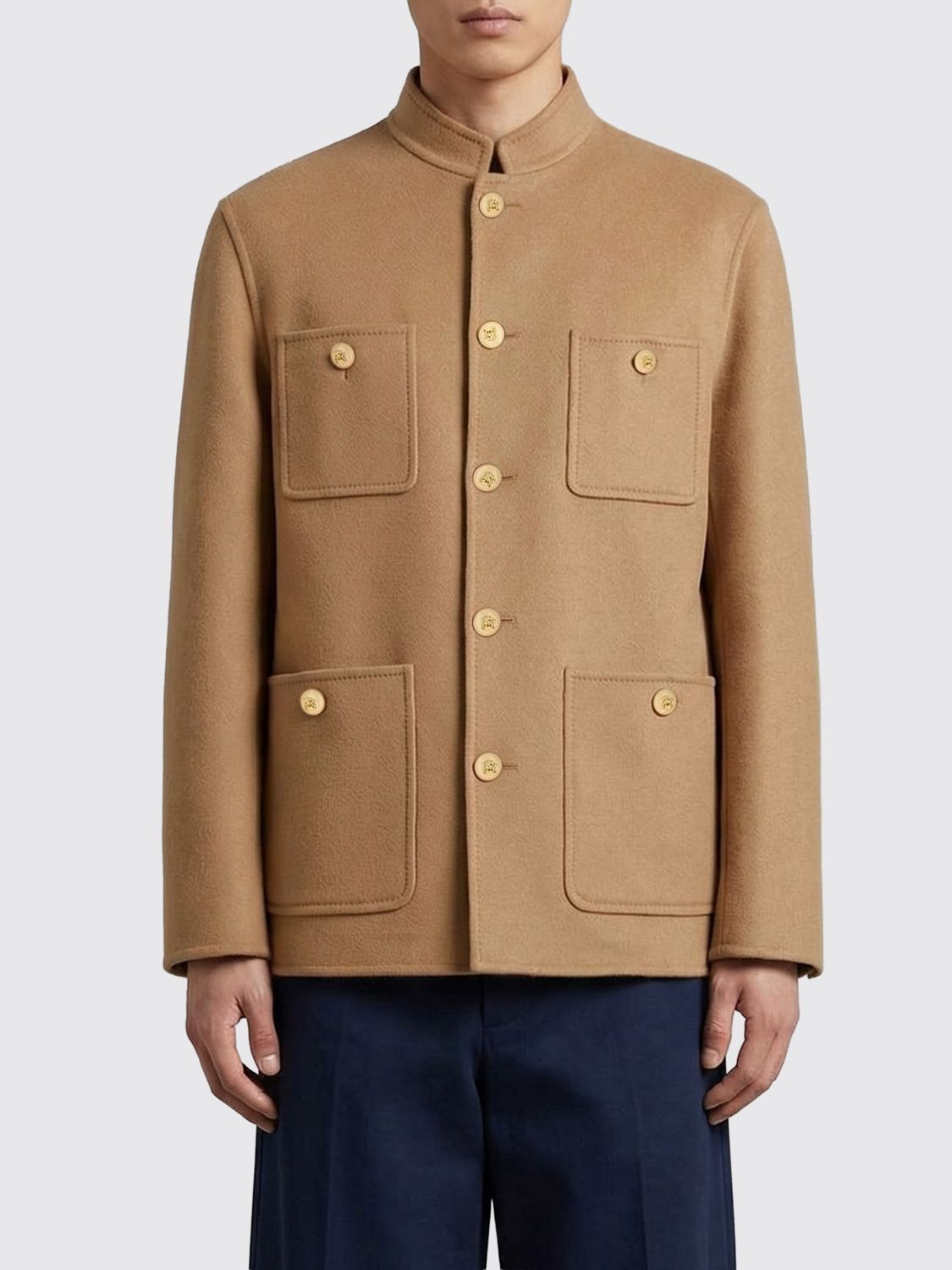 VALENTINO VALENTINO Coat Men color Camel　VALENTINO ヴァレンティノ コート メンズ カラー キャメル