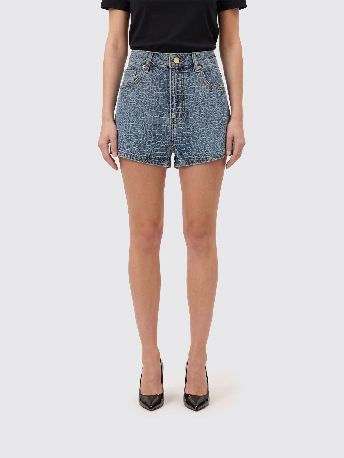 SELF-PORTRAIT Cotton Shorts with Crocodile Print　SELF-PORTRAIT クロコダイルプリントコットンショーツ SELF-PORTRAIT