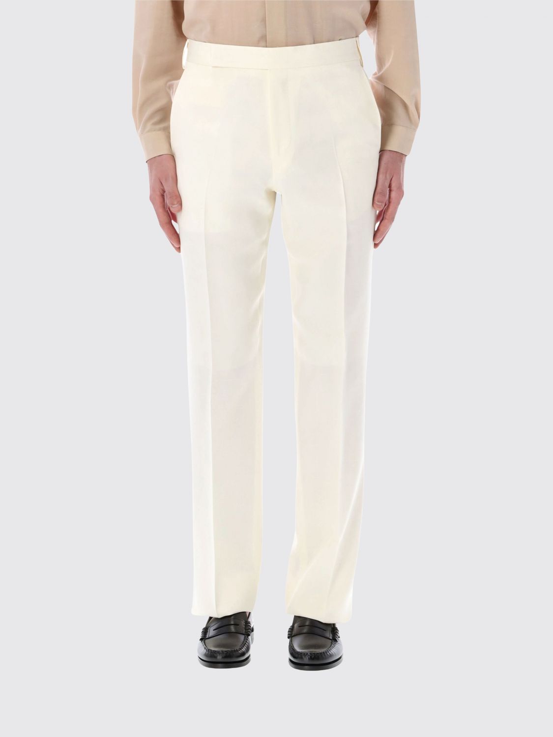 LARDINI Pants Men color Ivory