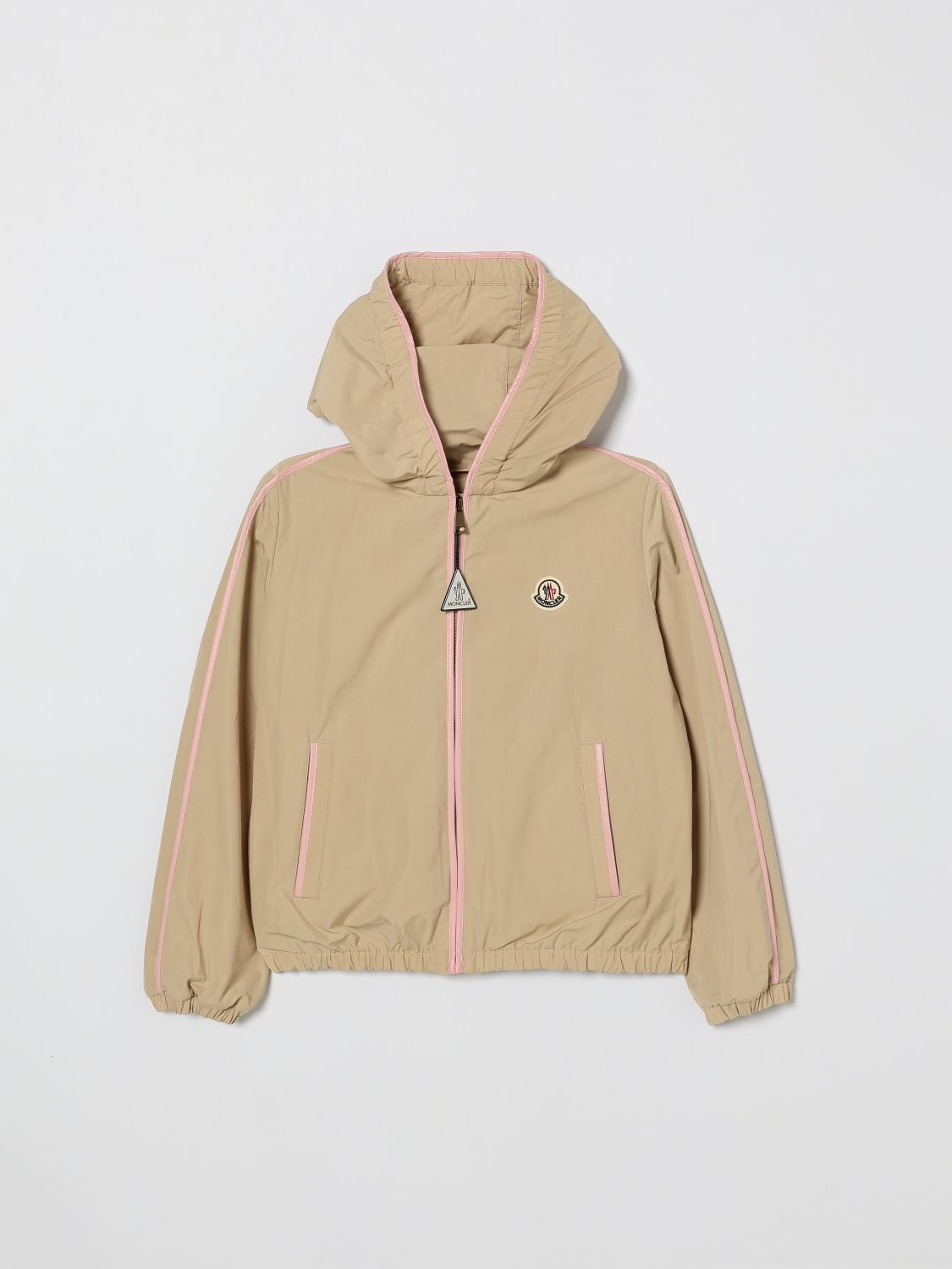 MONCLER Hooded Windbreaker Jacket In Cotton Blend MONCLER