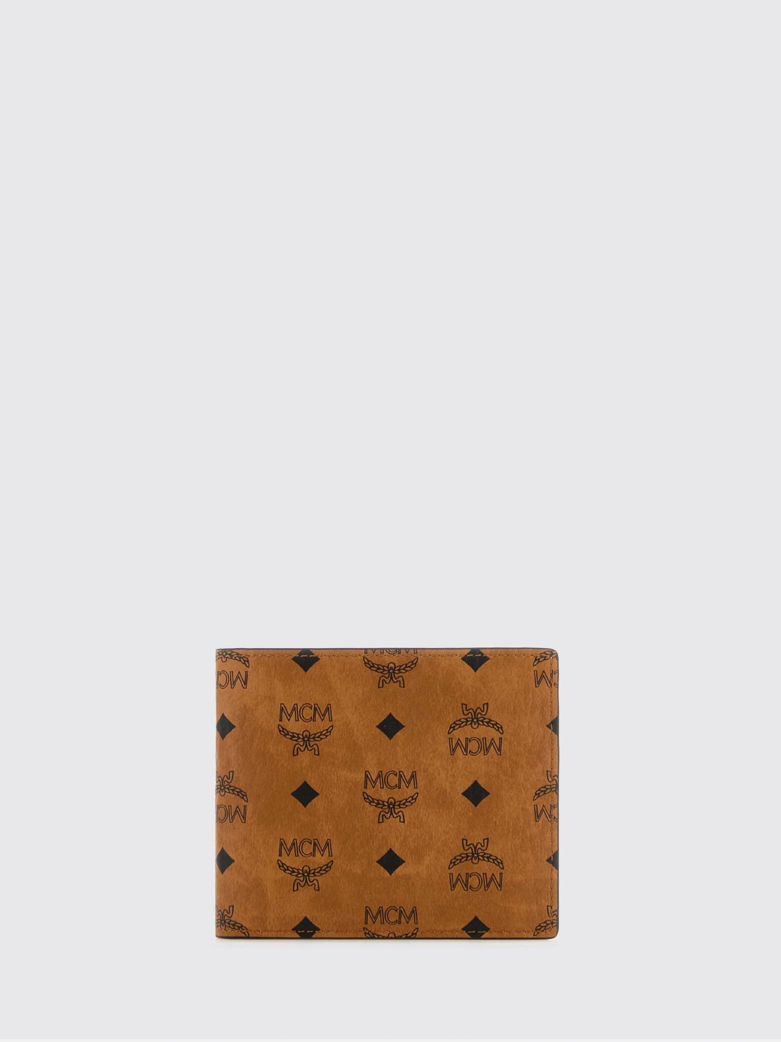 MCM Geldbörse Aus Beschichteter Baumwolle Mit Allover-Logo