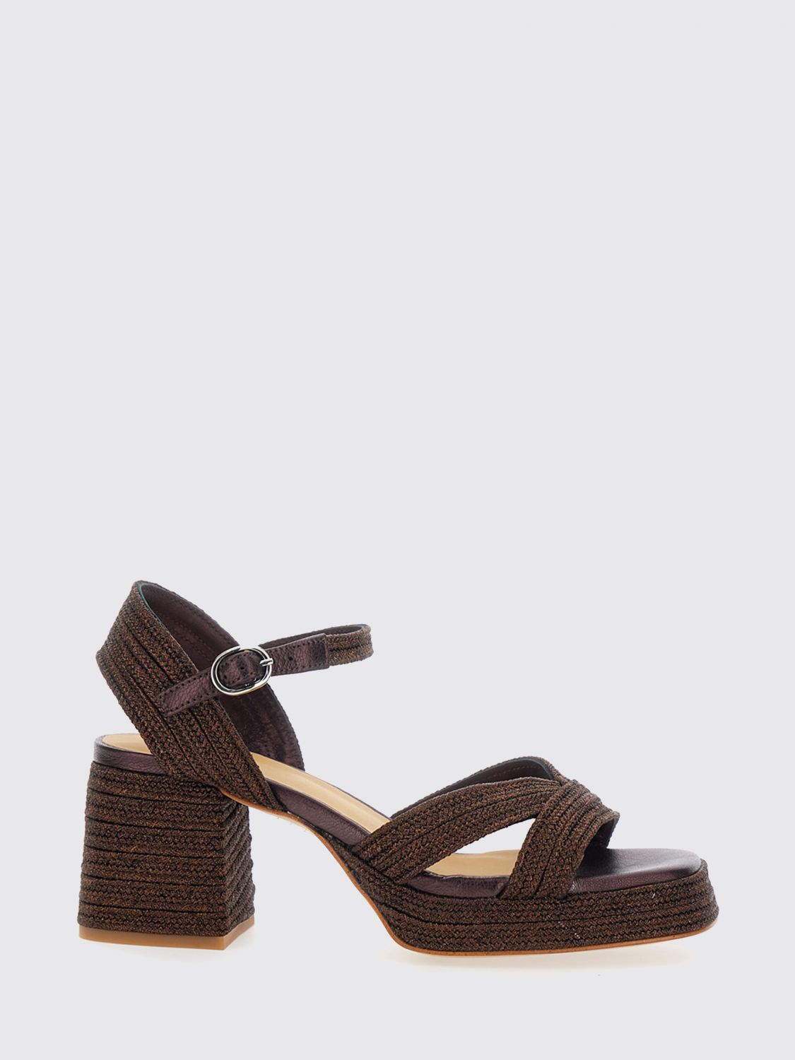 CASTAÑER Heeled Sandal Woman color Brown