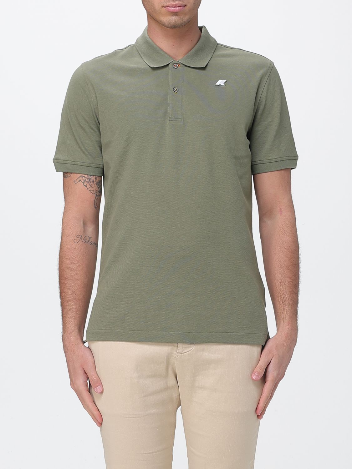 K-WAY Baumwoll-Poloshirt mit Logo