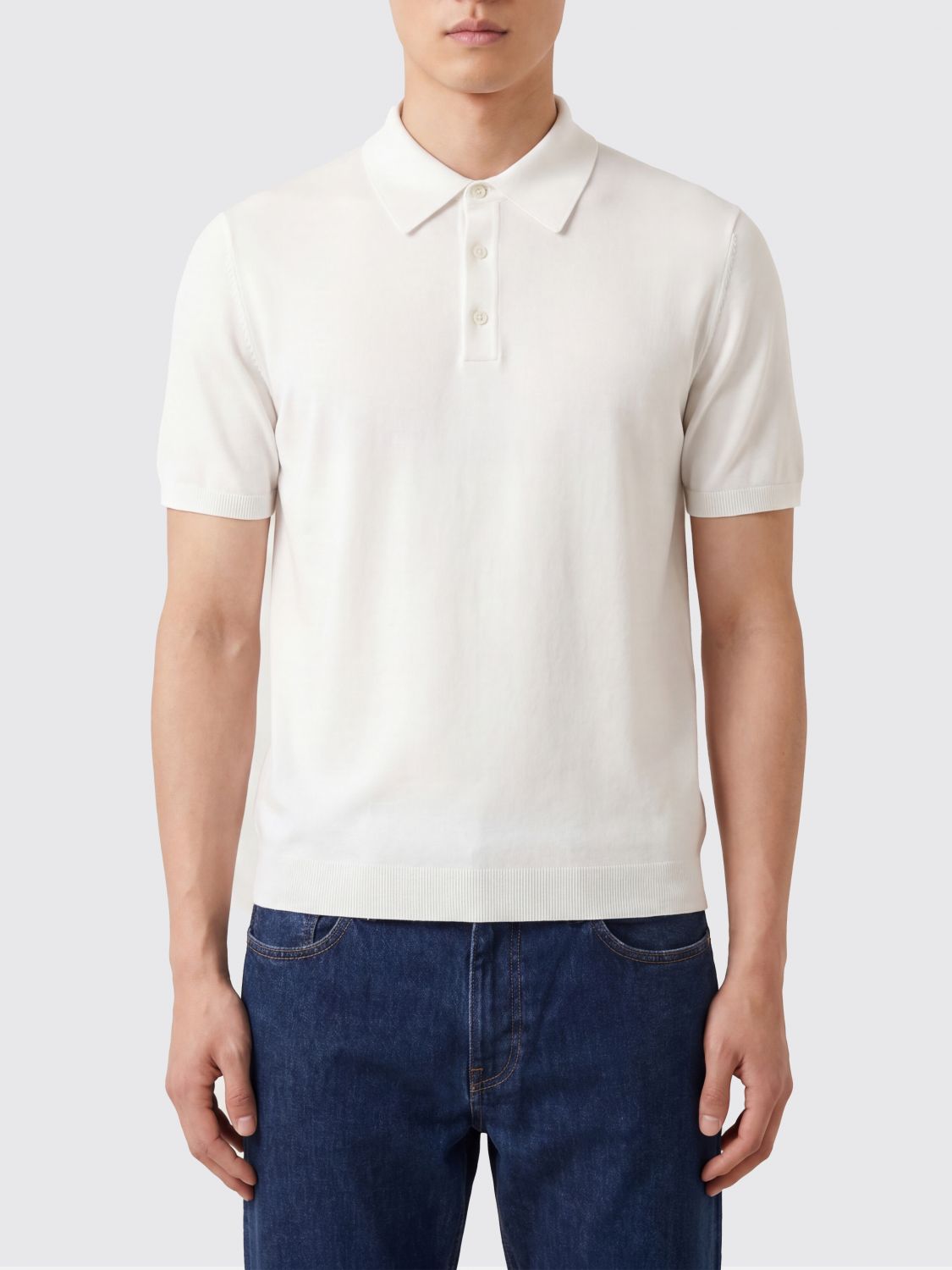 ROBERTO COLLINA Polo Shirt Men color White
