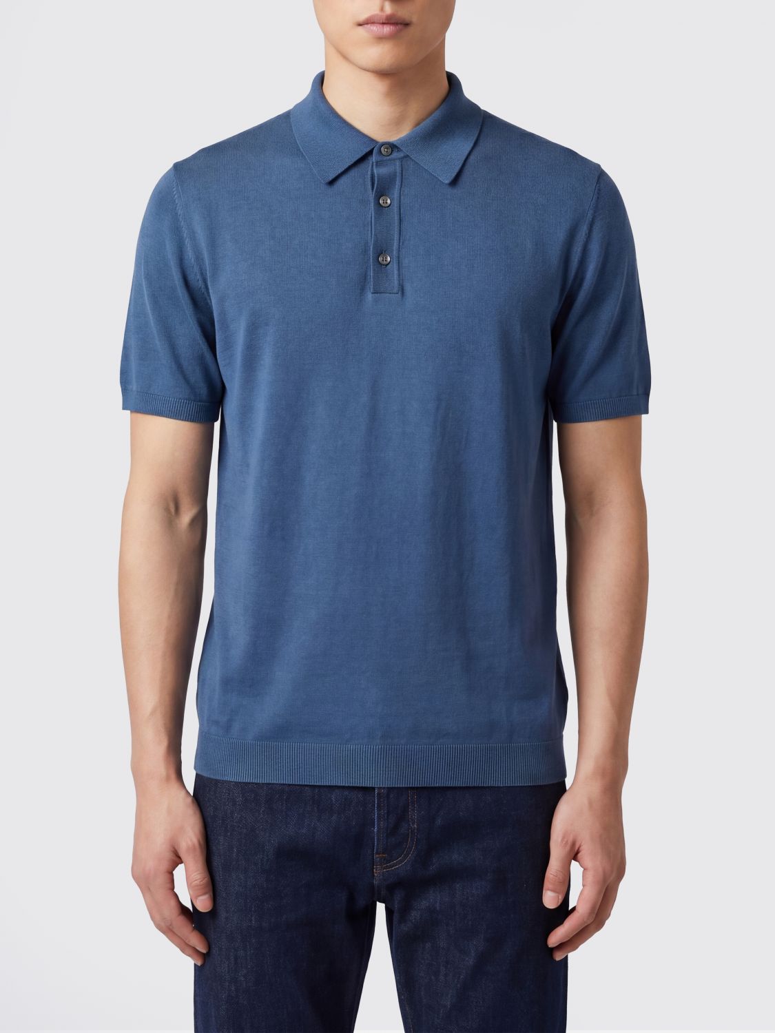 ROBERTO COLLINA Polo Shirt Men color Blue