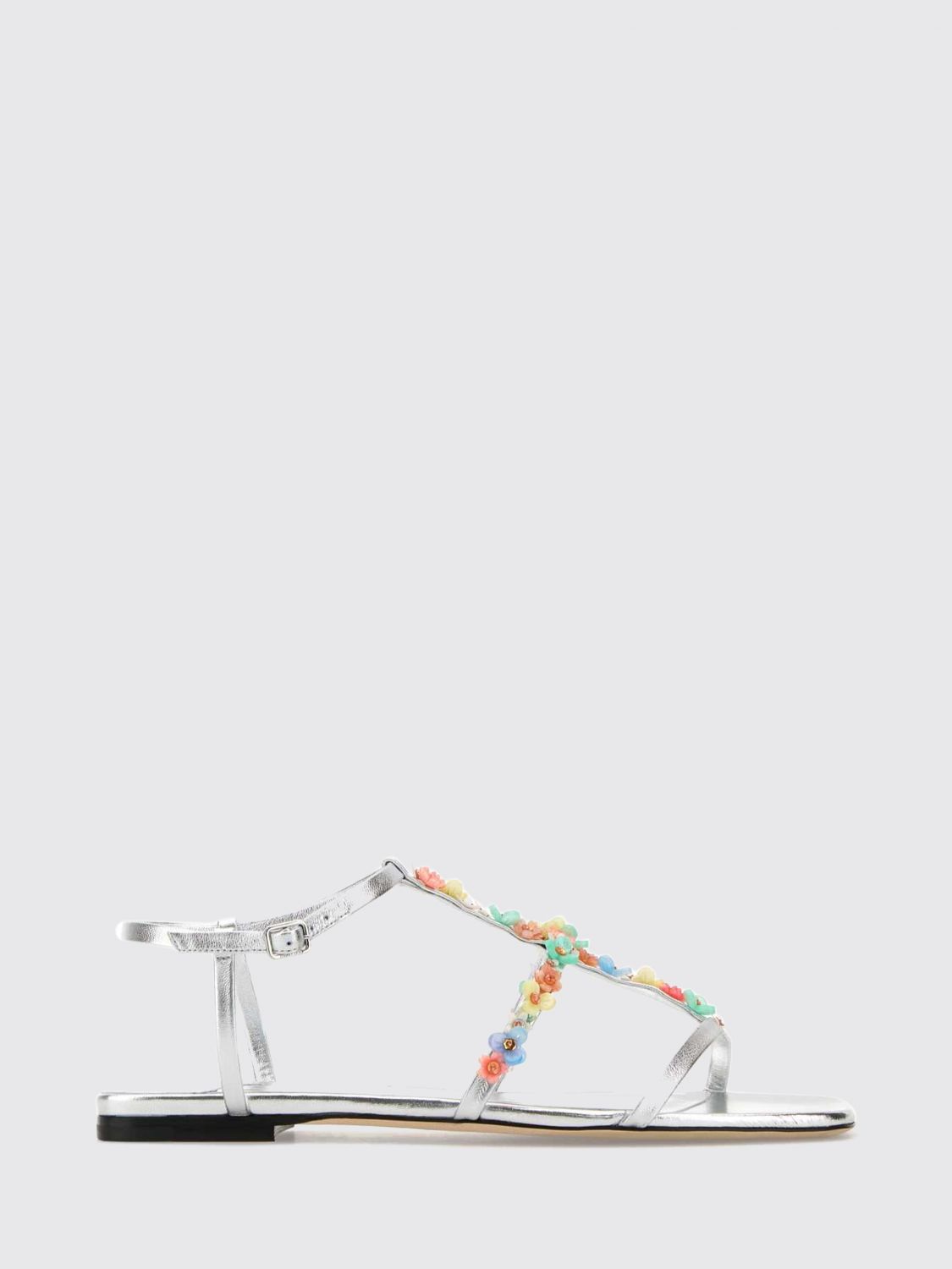 JIMMY CHOO Sandali Con Tacco Donna colore Argento