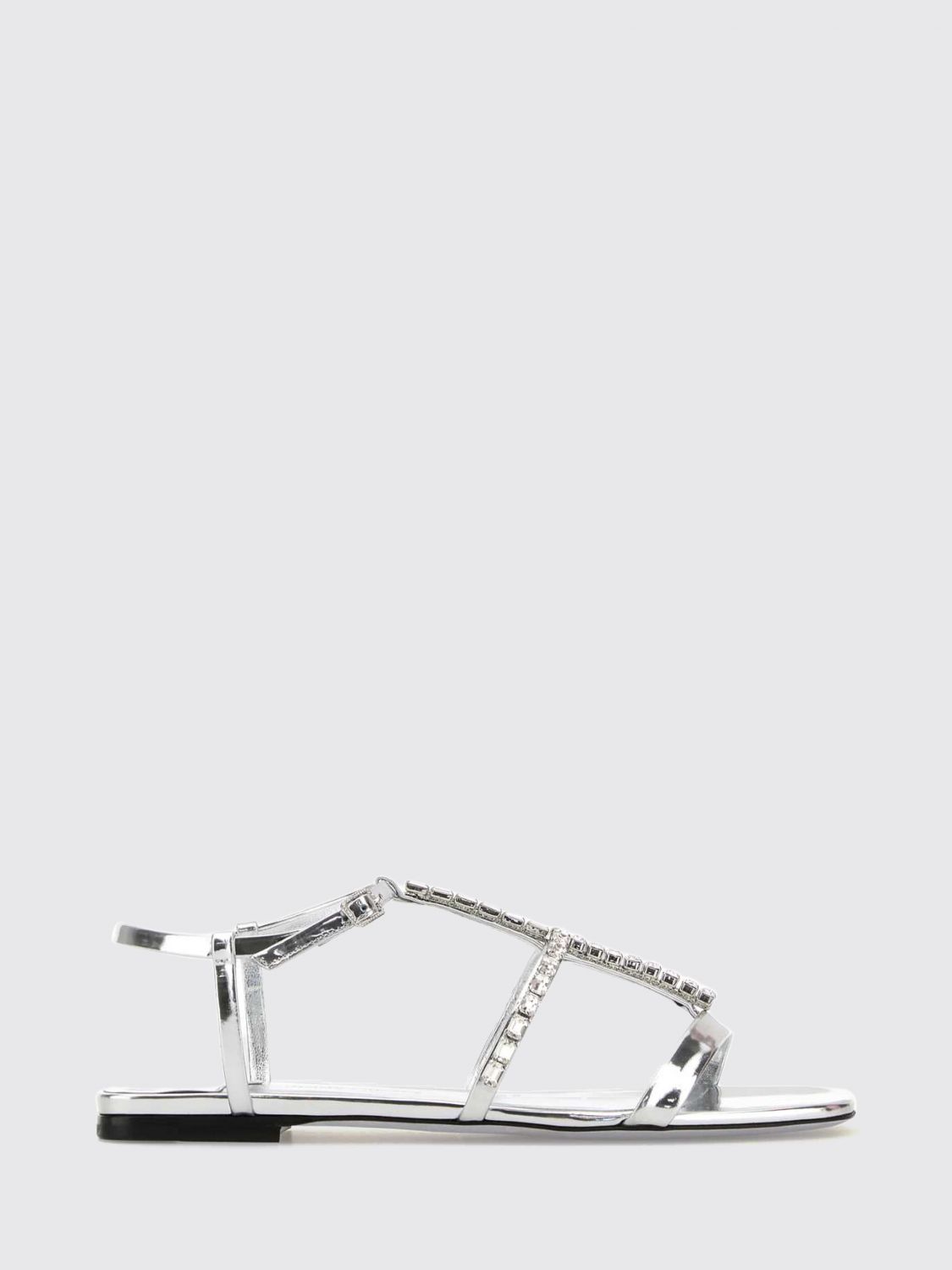 JIMMY CHOO Sandali Con Tacco Donna colore Argento