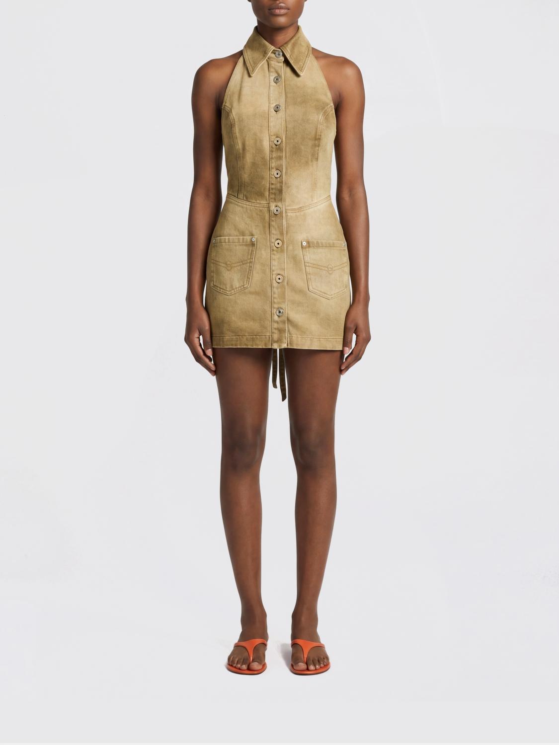 BLUMARINE Dress Woman color Beige