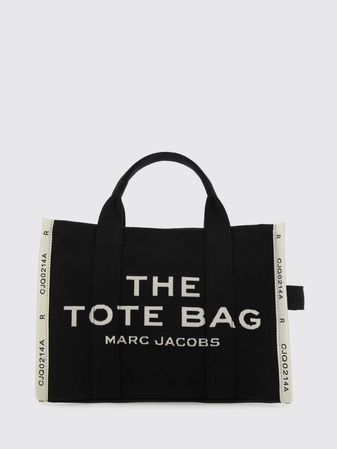 MARC JACOBS The Medium Tote Bag in Cotton Canvas with Jacquard Logo MARC JACOBS The Medium Tote Bag in Cotton Canvas with Jacquard Logo