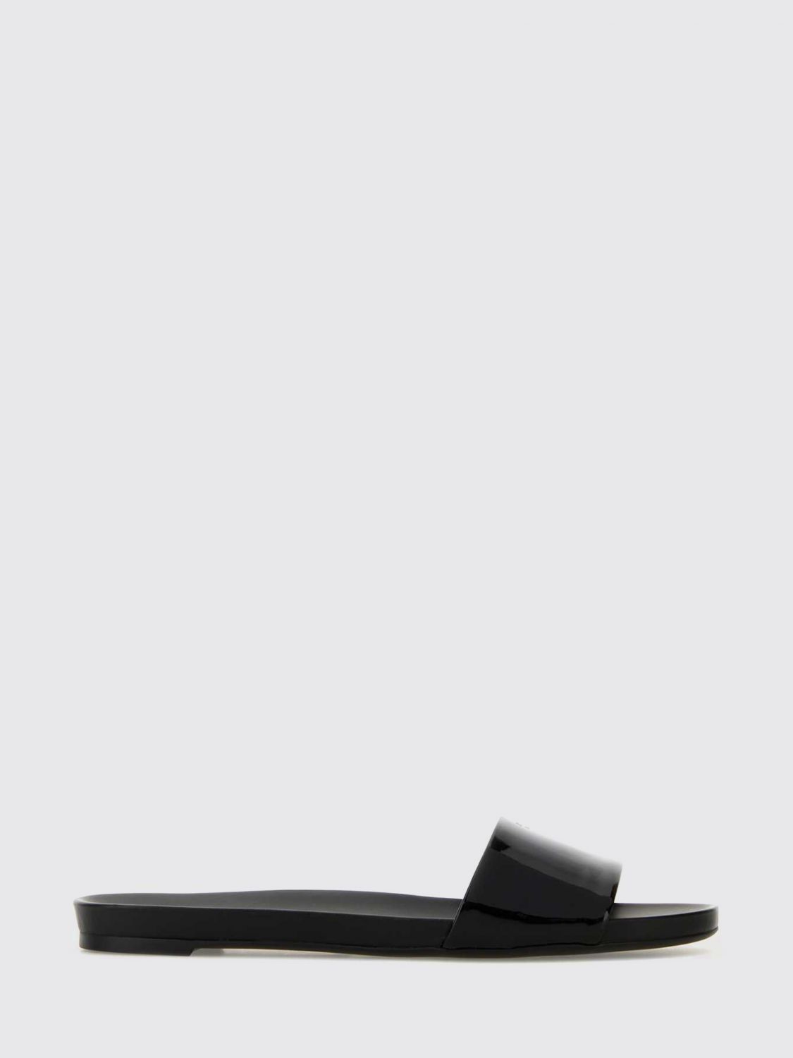 Prada Practical Leather Slippers For Women In Black