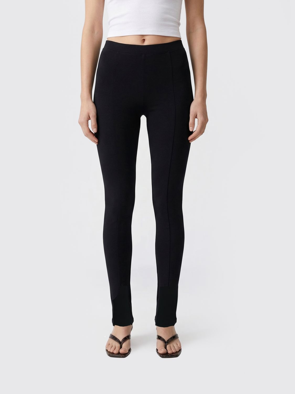 Toteme TOTEME Pants Woman color Black　TOTEME パンツ ウーマン カラー ブラック