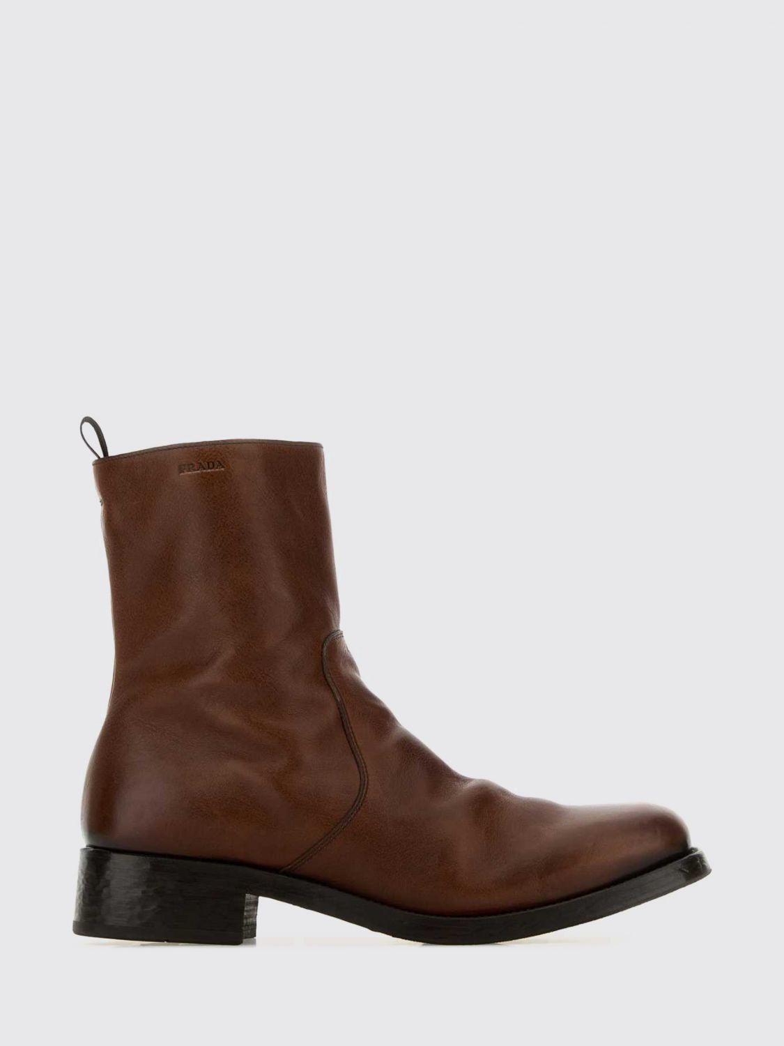 PRADA PRADA LEATHER ANKLE BOOTS