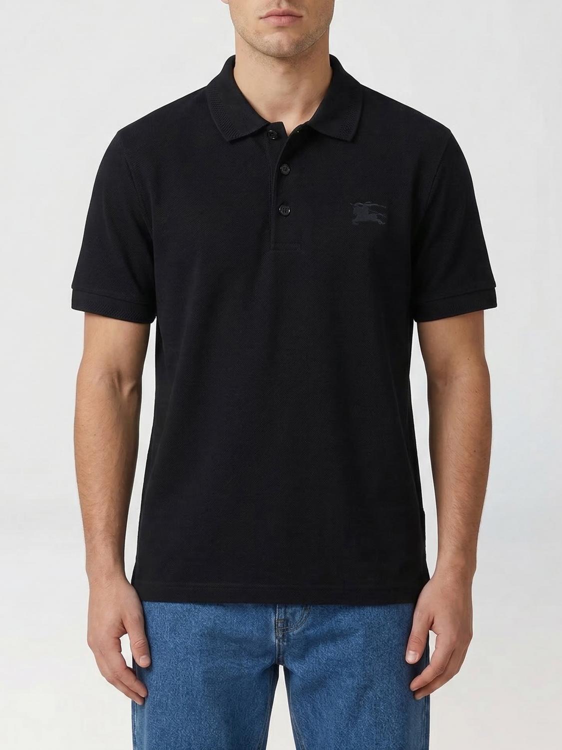 BURBERRY Baumwoll-Polohemd mit Logo