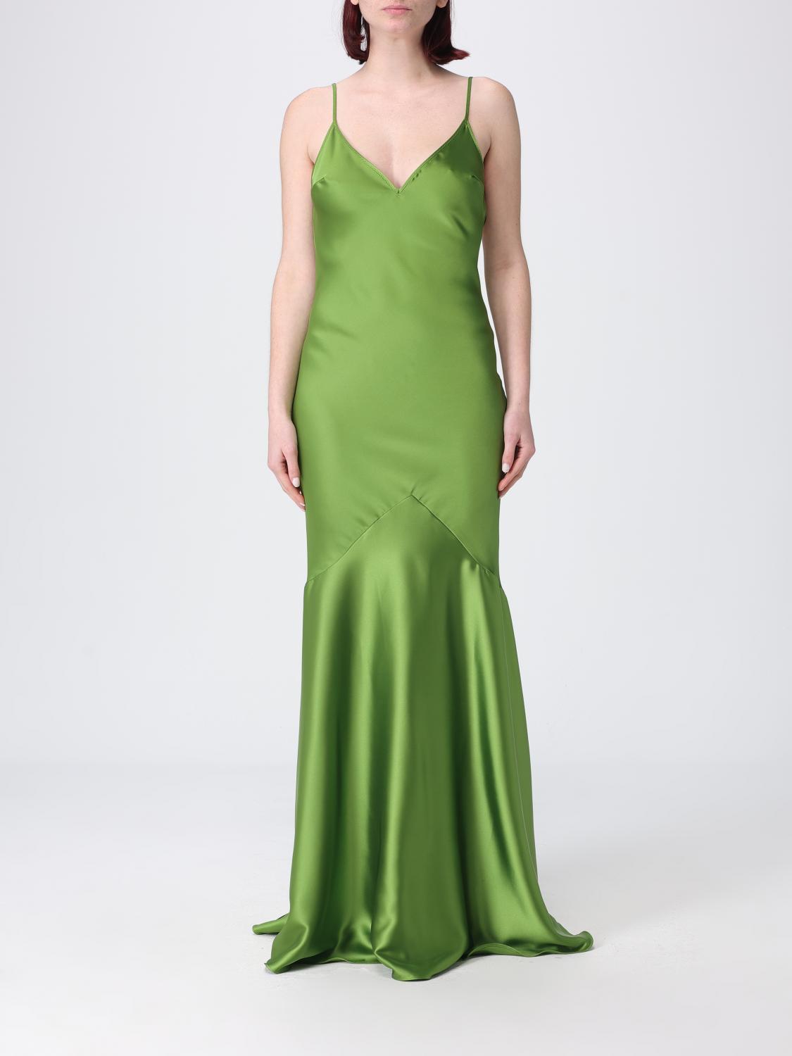 ELISABETTA FRANCHI Langes Satin-Kleid