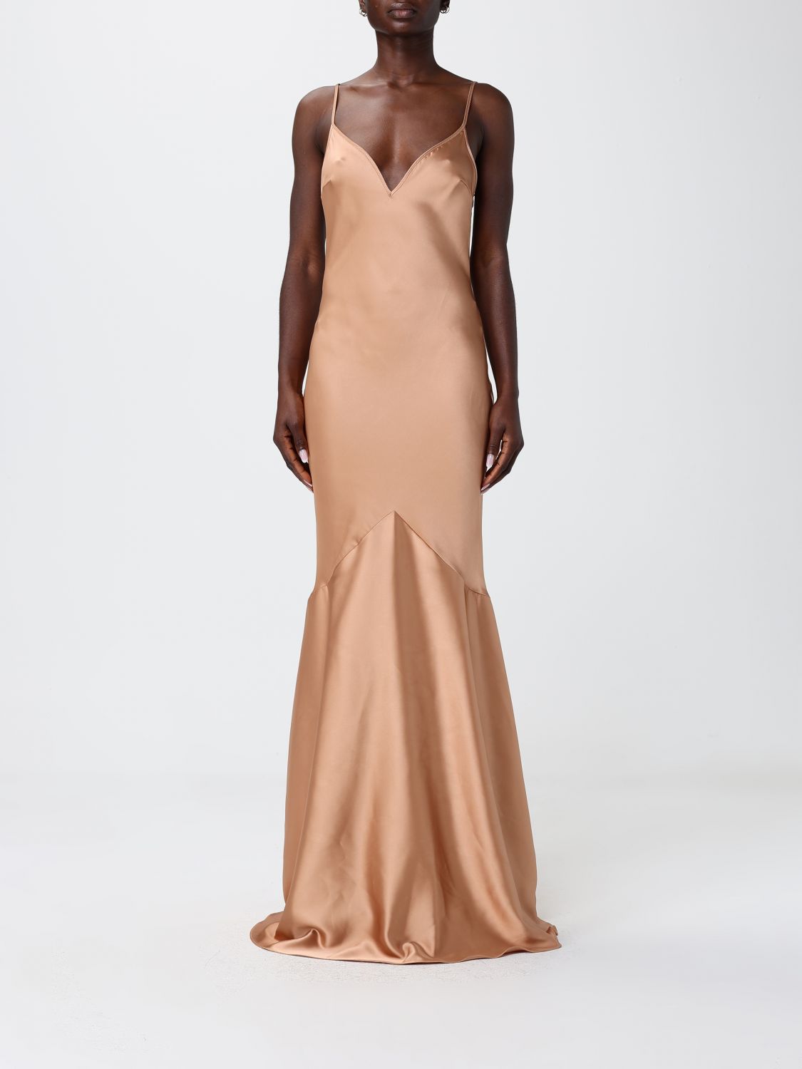 Elisabetta Franchi Satin Long Dress