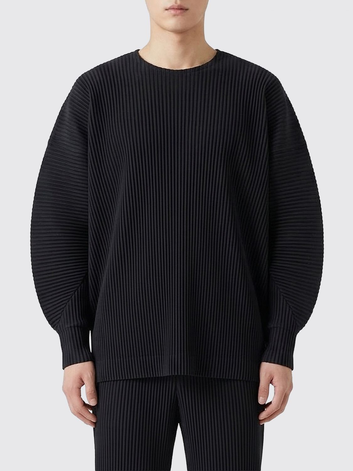 HOMME PLISSE’ ISSEY MIYAKE Pleated Polyester T-shirt