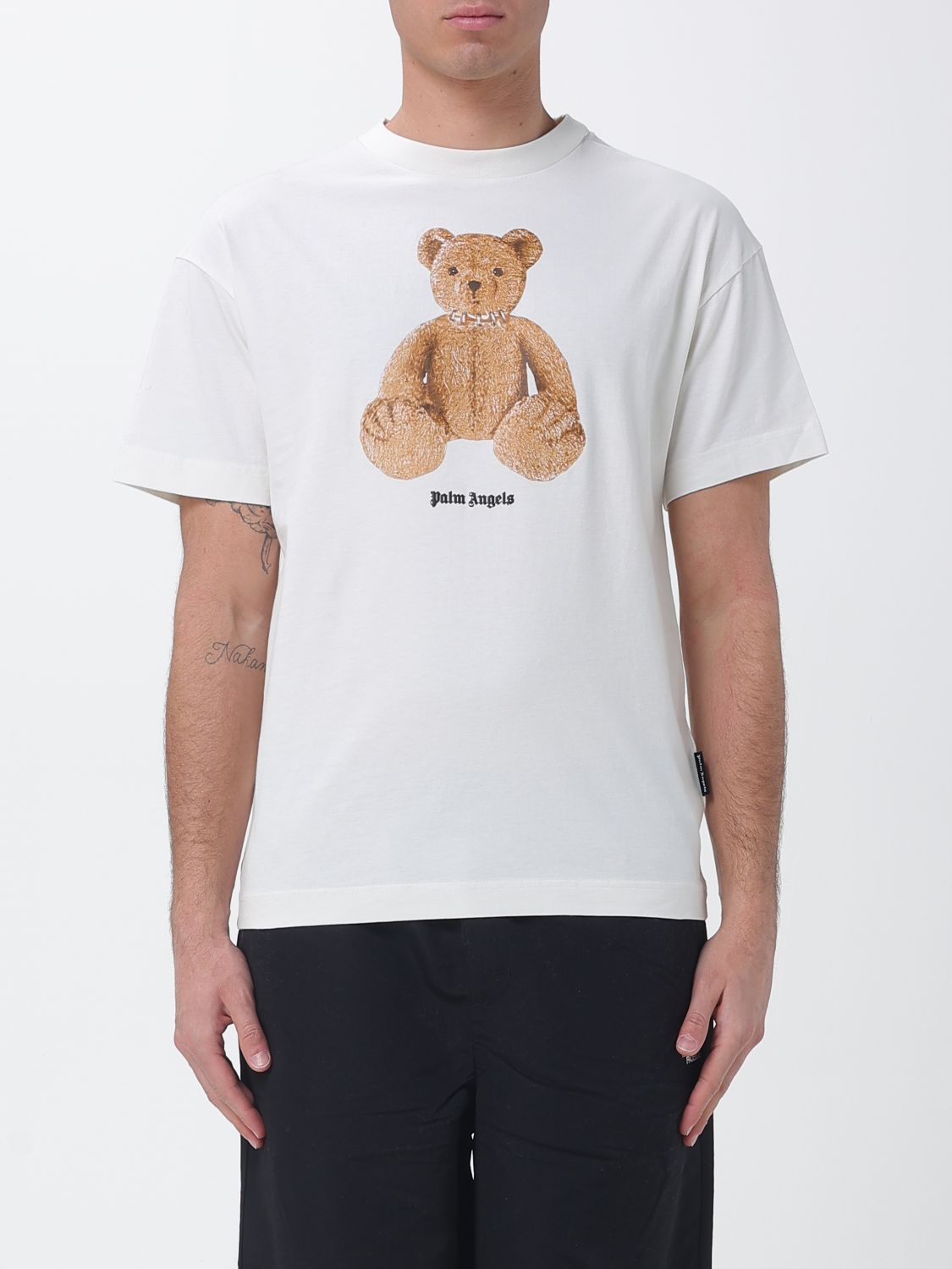 PALM ANGELS Teddy Baumwoll-T-Shirt