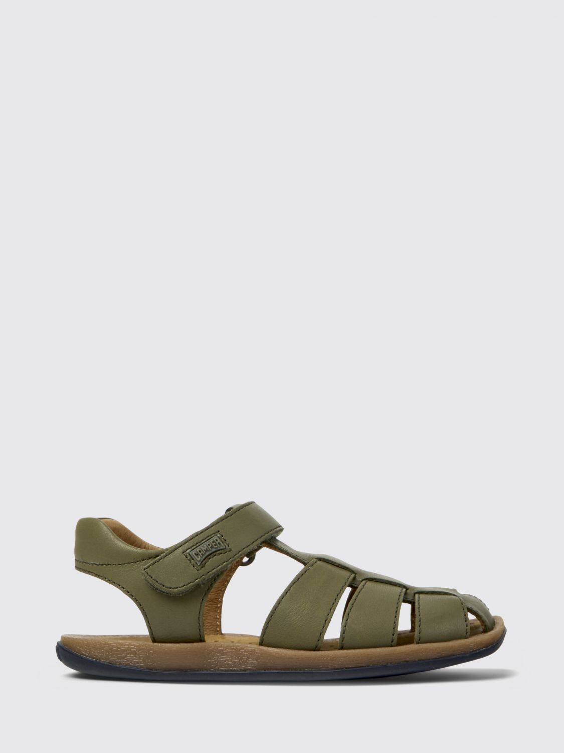 Camper Kids'  Bicho Leather Sandals In Green