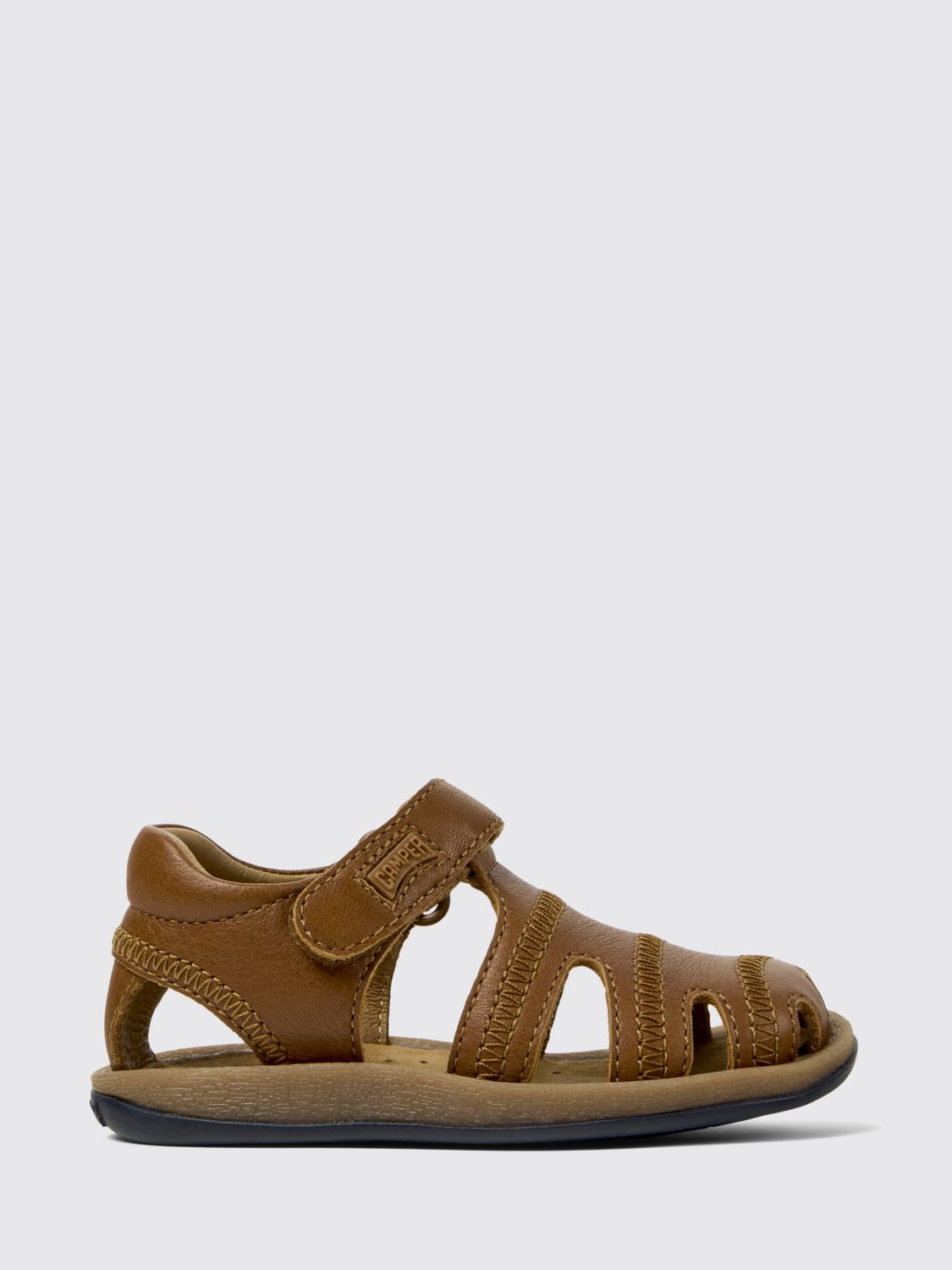 Camper Kids'  Bicho Leather Sandals In Brown