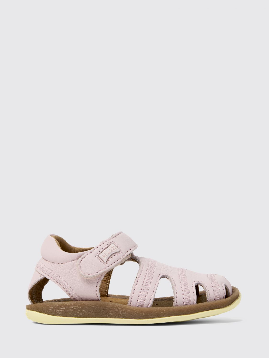 Camper Kids' Bicho Leather Sandals In Pink