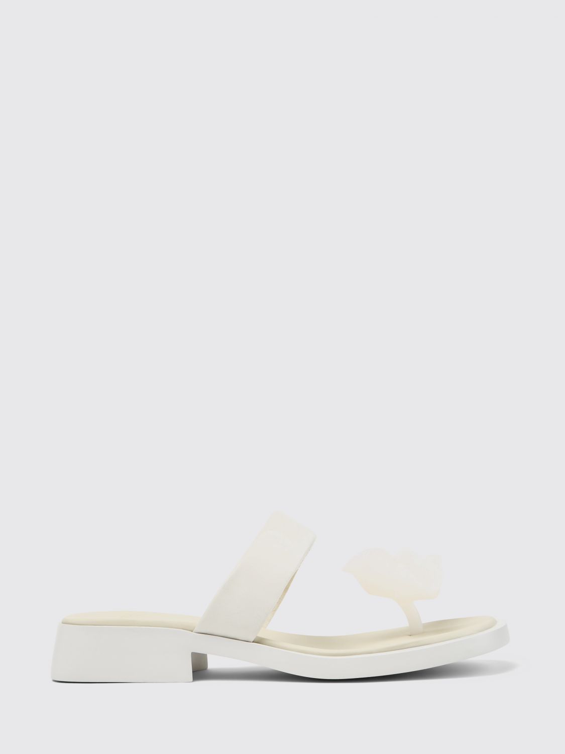 CAMPER Dana Leder und Silikon Sandale