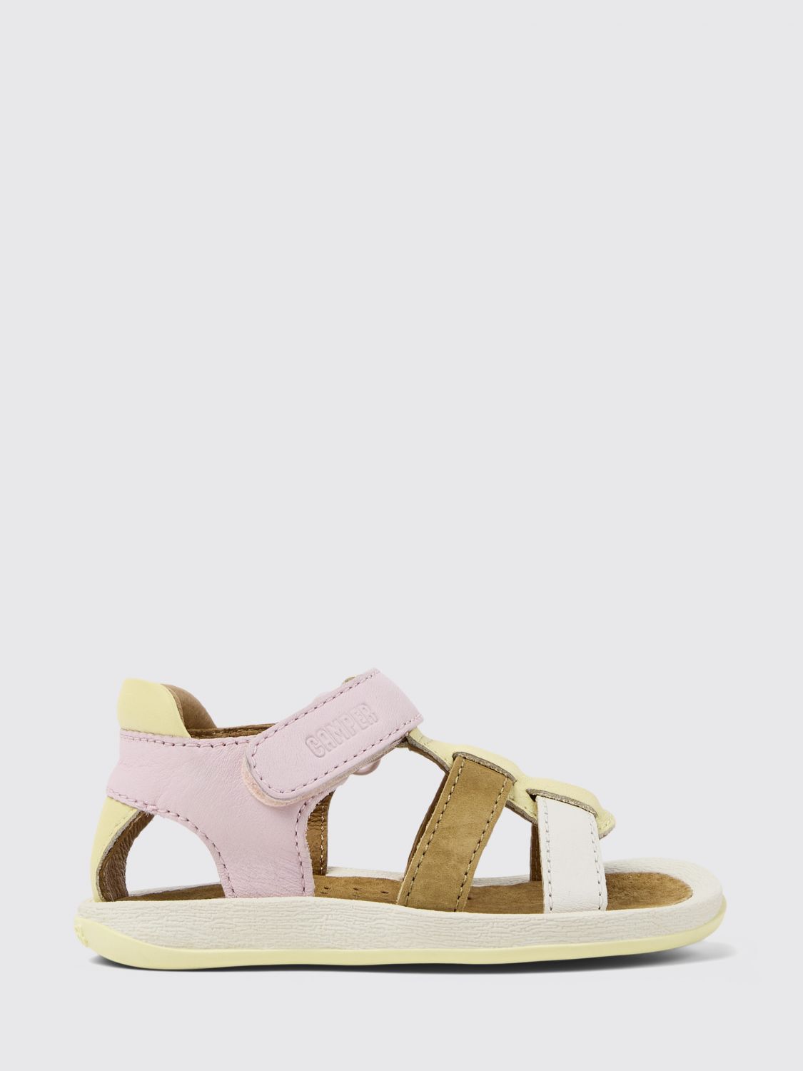 Camper Kids' Twins Nubuck Sandals In Pink