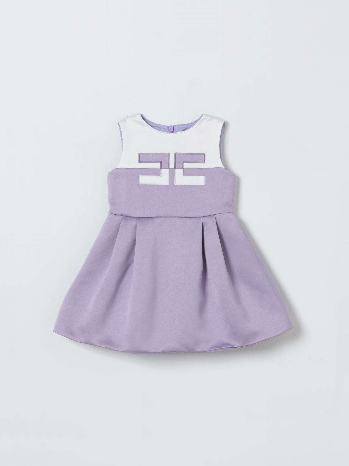 ELISABETTA FRANCHI LA MIA BAMBINA Bicolor-Logo-Kleid