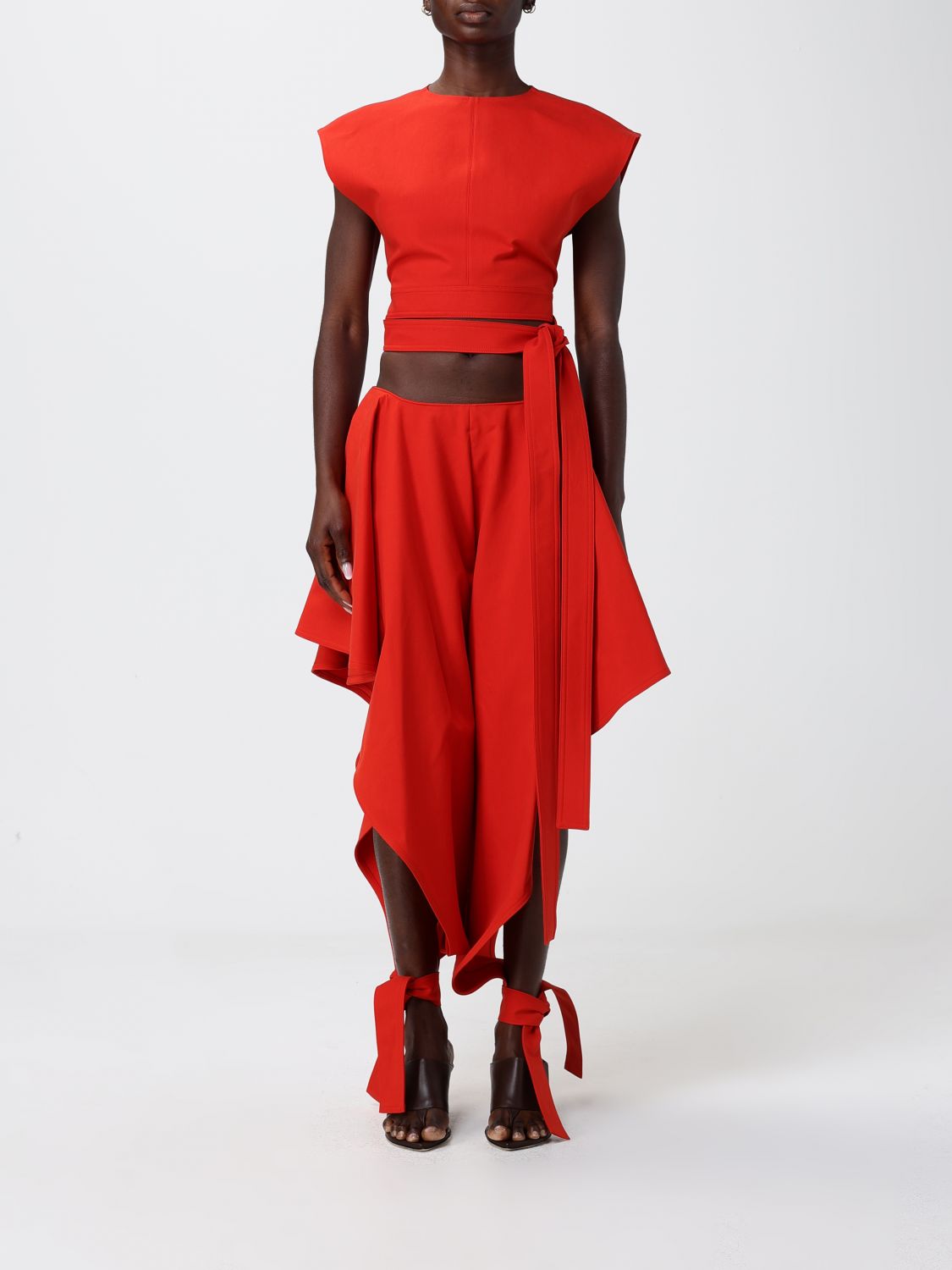 ALAÏA Cotton Cropped Top