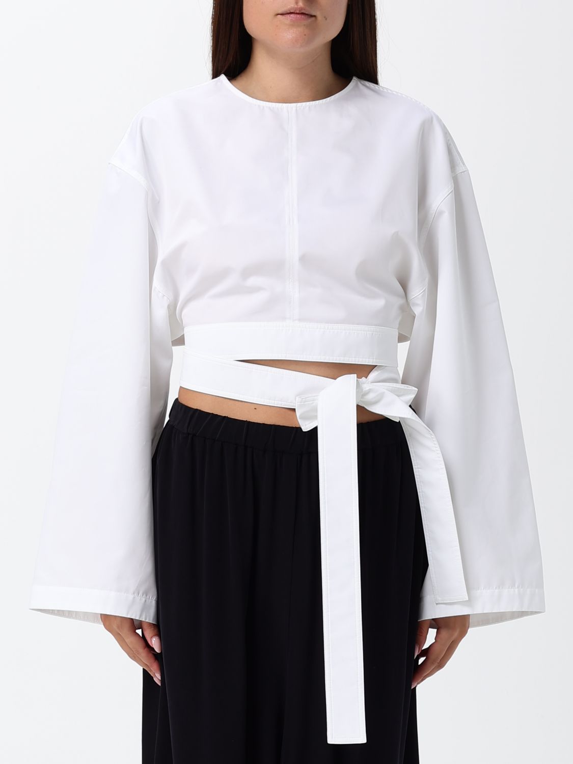 ALAÏA Top Woman color White