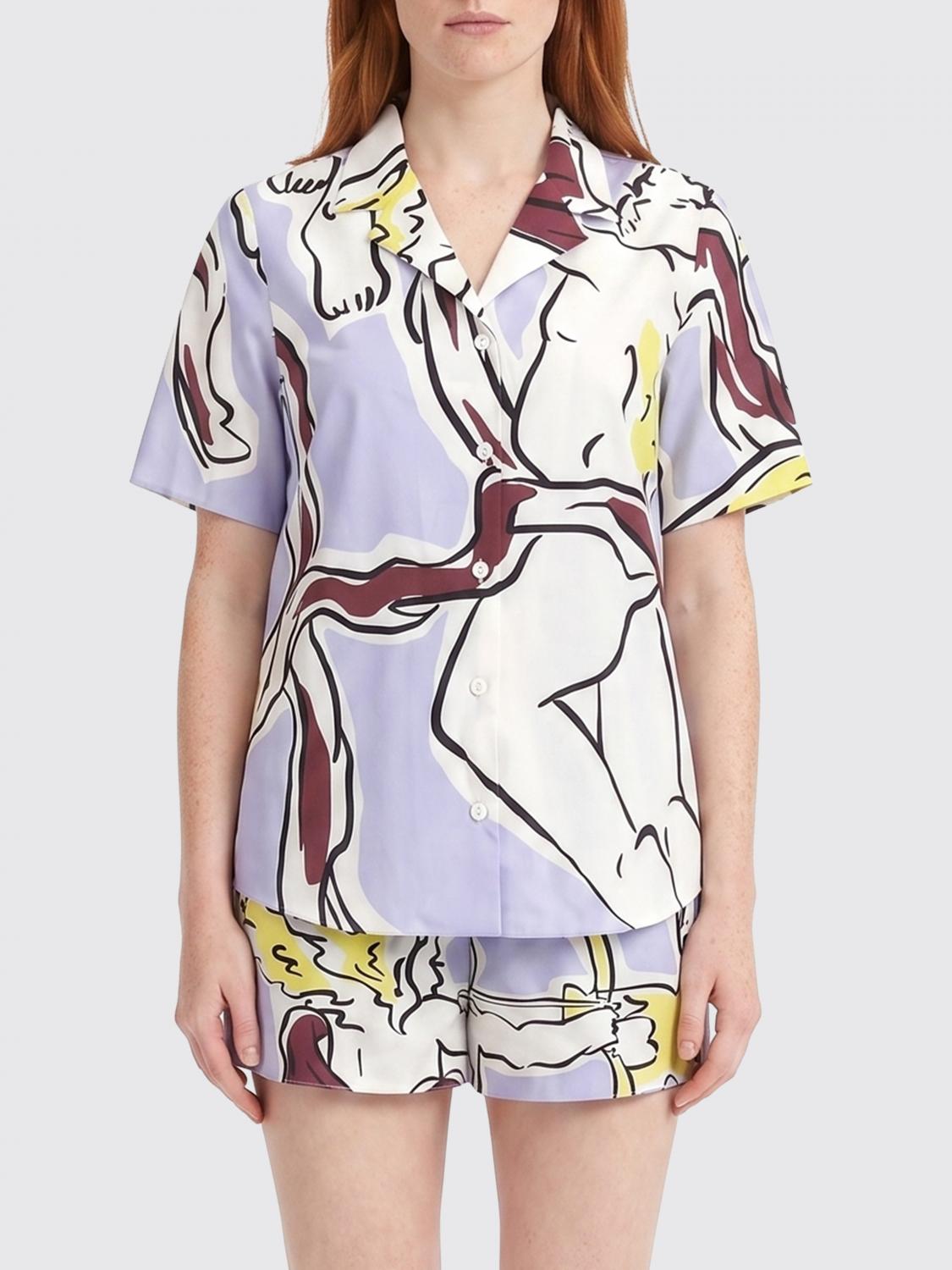 TORY BURCH Printed Cotton Casual Shirt　TORY BURCH プリントコットンカジュアルシャツ TORY