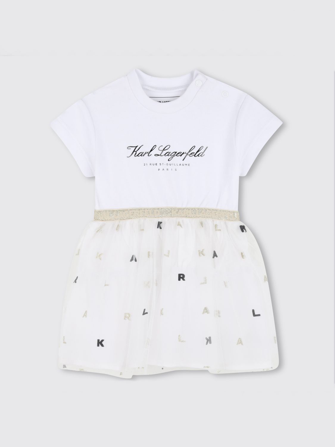 KARL LAGERFELD KIDS Abito Bambino colore Ecru