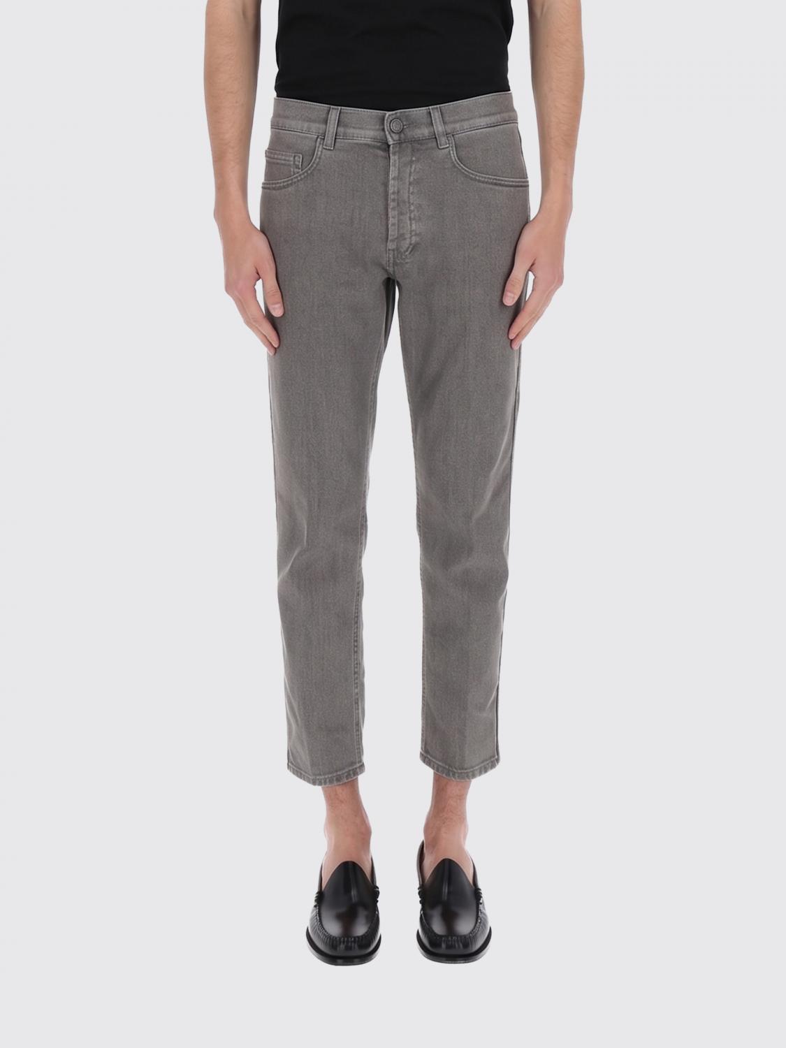 LARDINI Jeans cropped fit in denim