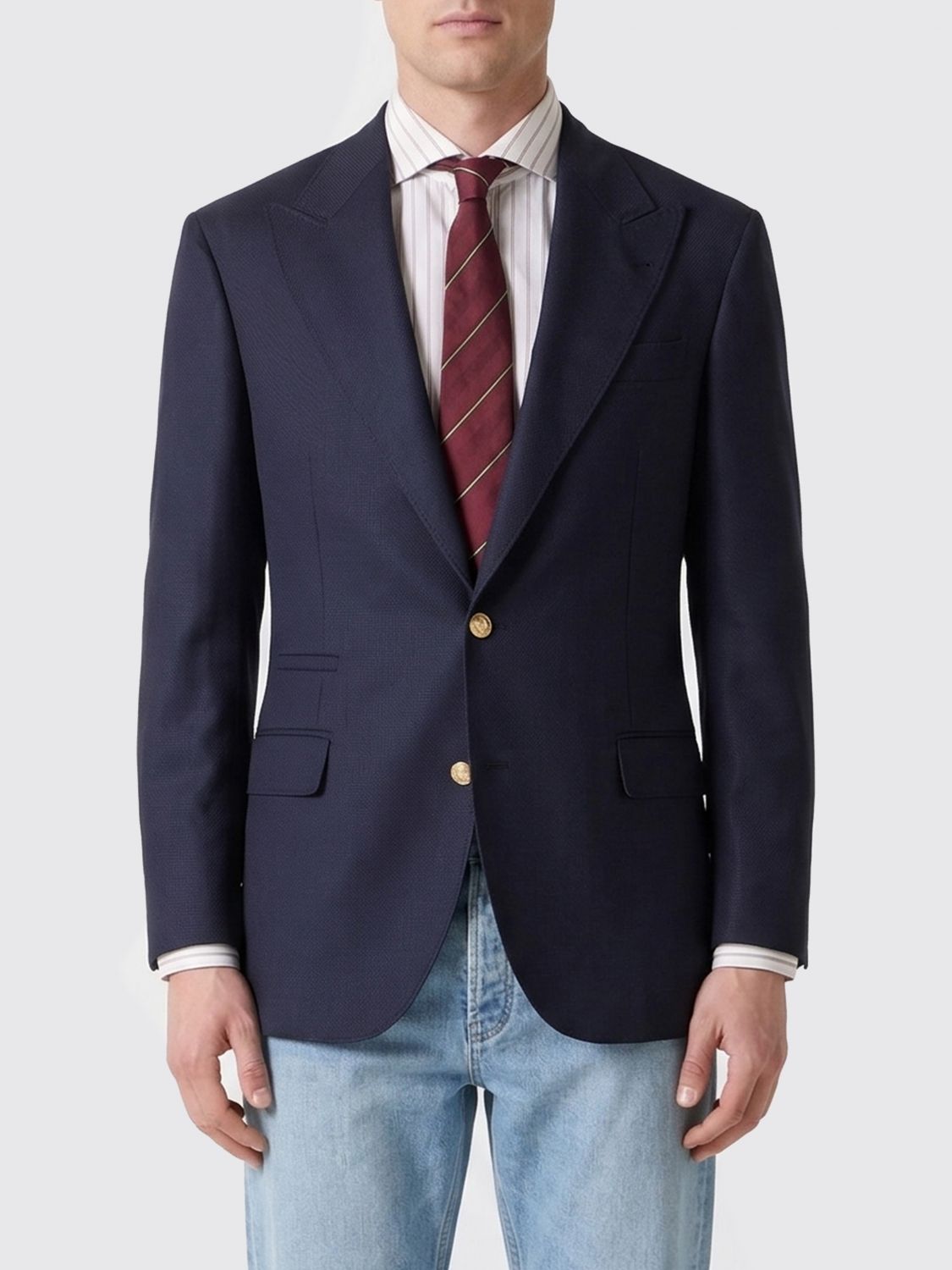 BRUNELLO CUCINELLI Einreihiger Blazer aus Schurwolle