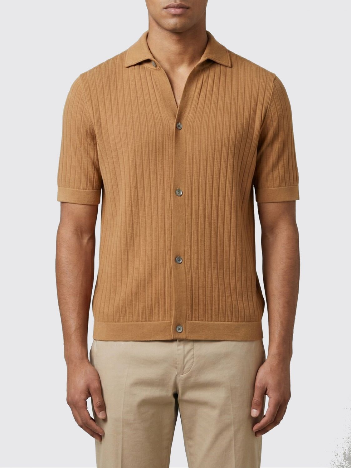 LARDINI Cotton Polo Cardigan　ラルディーニ コットン ポロ カーディガン LARDINI