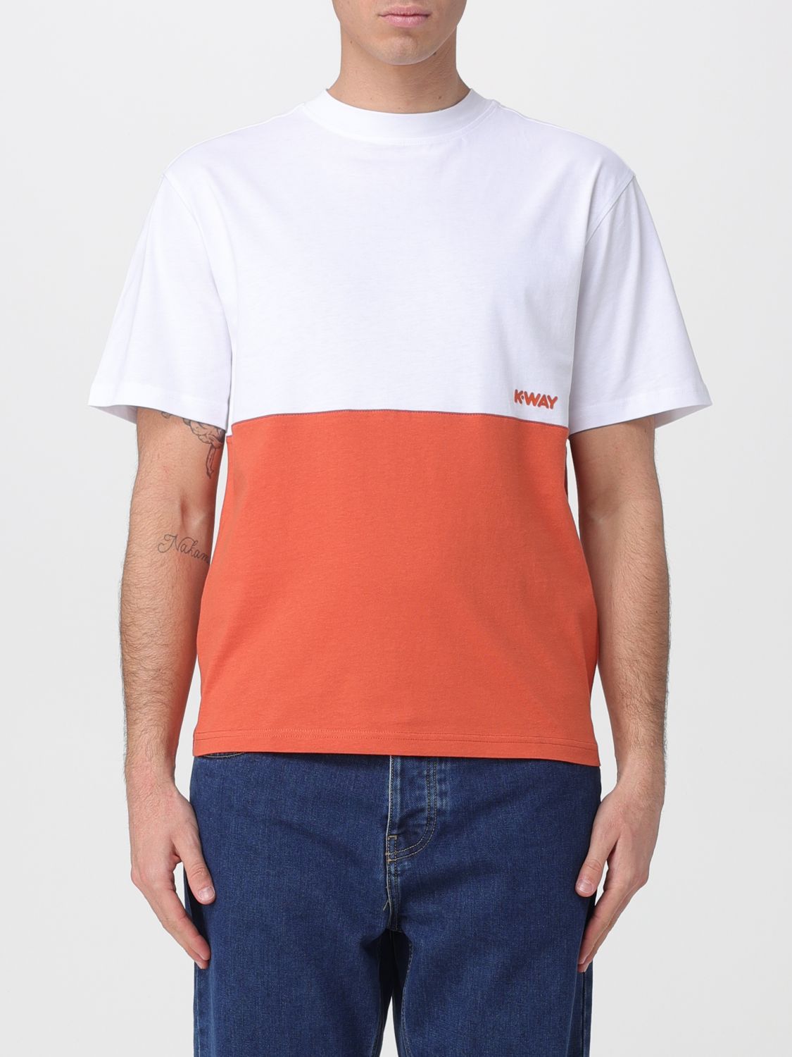 K-Way Bicolor Cotton T-Shirt
