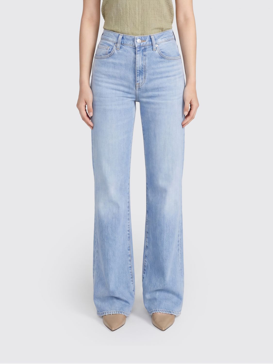 FRAME The Stroll Palazzo Jeans aus Denim