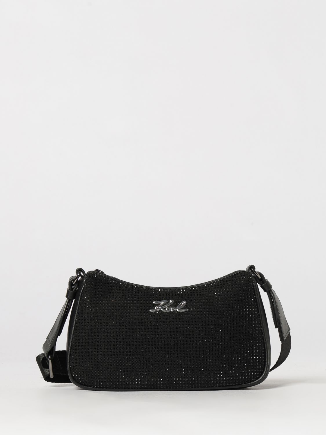 Karl Lagerfeld Kids Borsa in pelle sintetica con strass