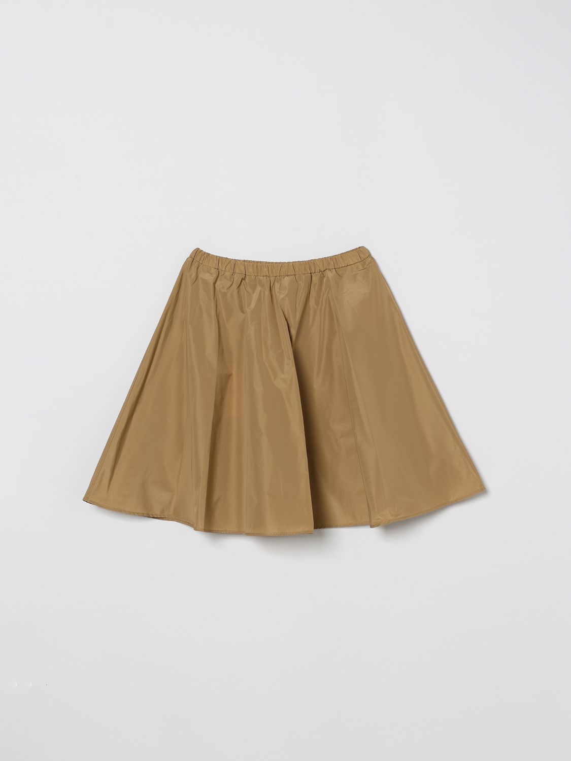 Moncler Kids'  Skirt In Technical Fabric In Brown